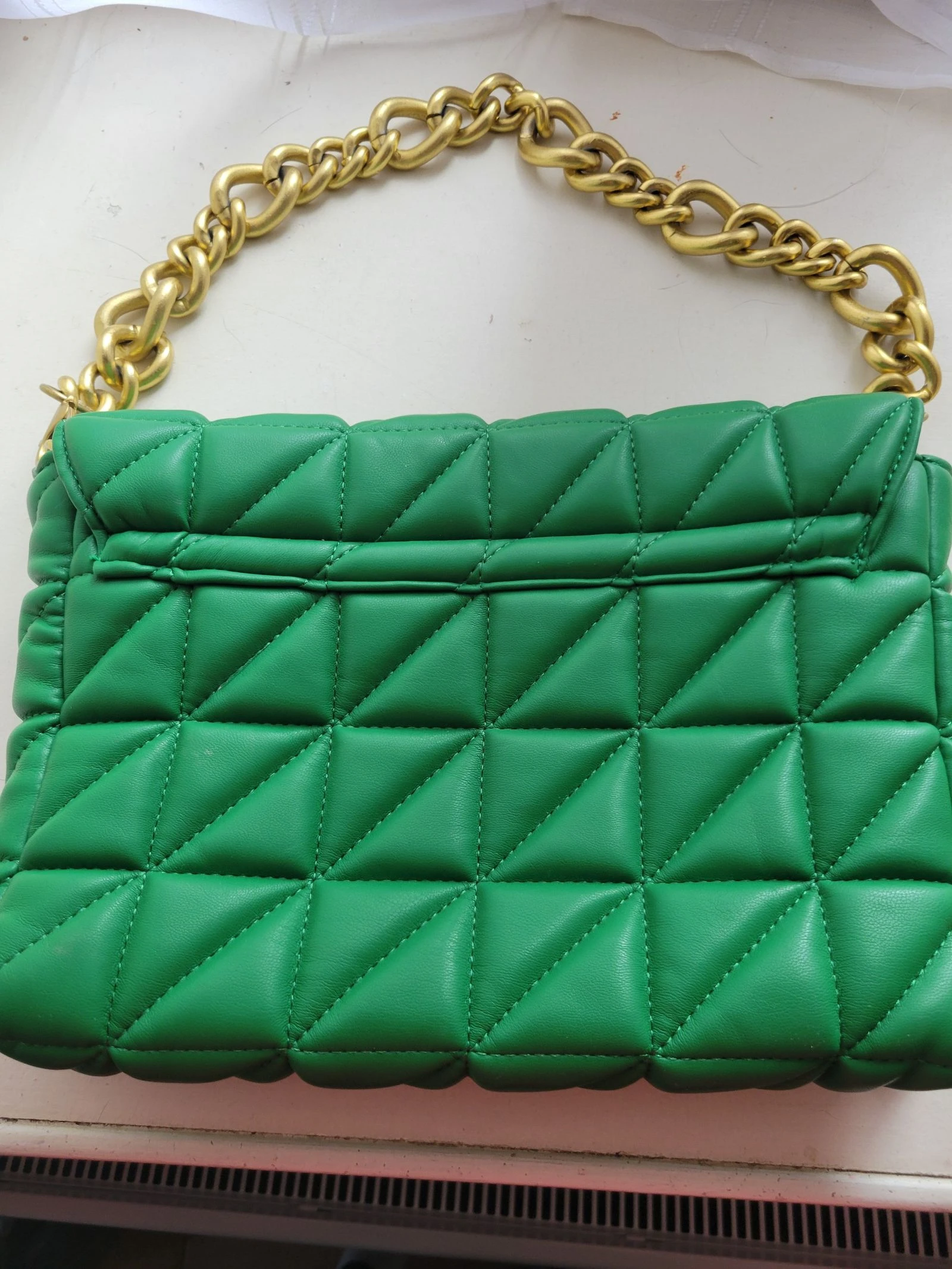 Bolsa matelassé ZARA – Verde Esmeralda / Verde Kelly – photo 2